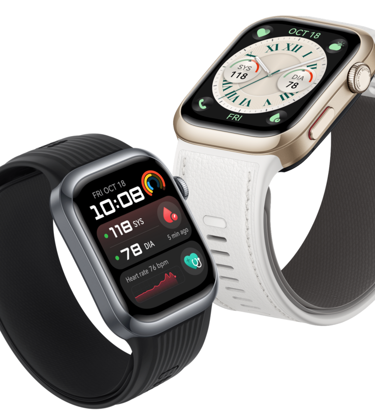 A Huawei Watch D2 okosóra fekete (balra) és arany (jobbra) változata. (Kép forrása: Huawei)