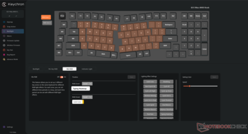 Keychron Launcher RGB zóna testreszabási lehetőségek. 