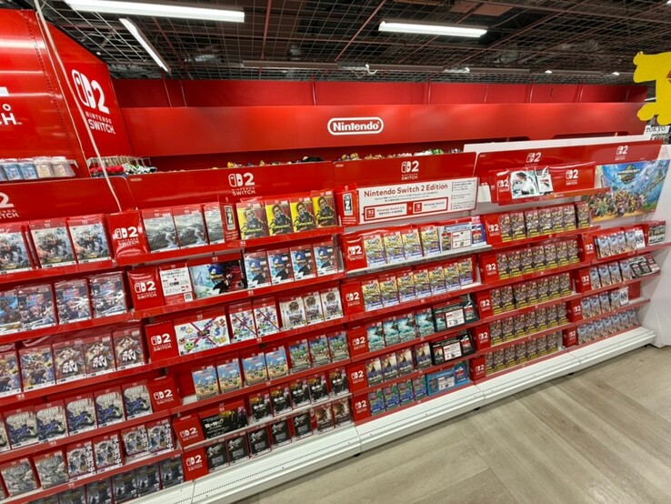 Nintendo Switch 2 játék a japán kiskereskedőnél (Kép forrása: Nintendeal X fiók)
