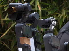 Az Osmo Pocket 4P, Osmo Pocket 3 és Osmo Pocket 4, balról jobbra.