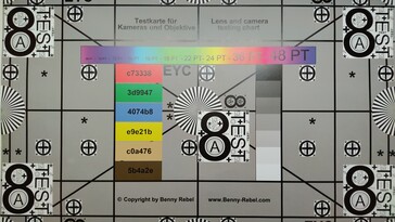 10 MP-es hátsó kamera tesztdiagram