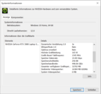 Nvidia system info