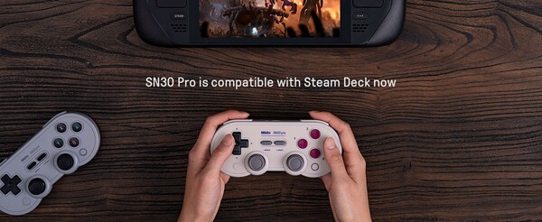 A 8BitDo SN30 Pro Bluetooth Controller mostantól hivatalosan is kompatibilis a Steam Deckkel. (Kép forrása: 8BitDo) 