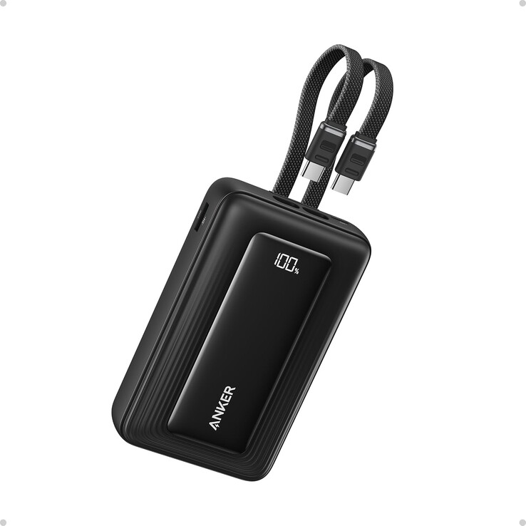 Az Anker Zolo Power Bank (20K, 45W, beépített kettős USB-C kábel). (Kép forrása: Casio)