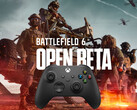 A Battlefield 6 játékteszt bannerét mutatják kontrollerrel (Kép forrása: Electronic Arts, Microsoft Xbox Gaming szerkesztéssel)
