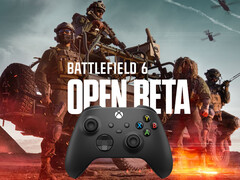 A Battlefield 6 játékteszt bannerét mutatják kontrollerrel (Kép forrása: Electronic Arts, Microsoft Xbox Gaming szerkesztéssel)