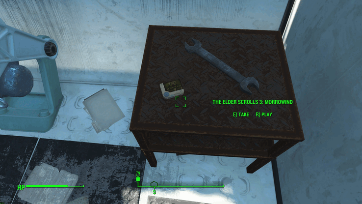 The Elder Scrolls Morrowind holoszalag a Fallout 4-ben