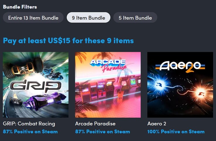 Dekoratív kép. Ha 15 dollárt fizetsz, 9 játékot kapsz (Kép forrása: Humble Bundle)