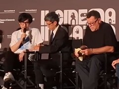 Kojima felszólalása a római Piazza Filmfesztiválon