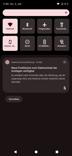 Sony Xperia 1 VIII teszt: Android felhasználói felület