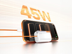 A Flow 3 egyszerre három készüléket képes táplálni. A képen: a powerbank 45 W-os gyorstöltését bemutató promóciós kép. (Kép forrása: Sharge)