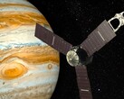 Egy művész illusztrációja egy űrszondáról a Jupiter közelében. (Kép forrása: Andrew-Art - Pixabay)