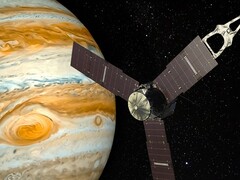 Egy művész illusztrációja egy űrszondáról a Jupiter közelében. (Kép forrása: Andrew-Art - Pixabay)