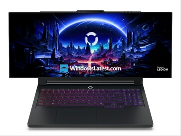 A pletykált Lenovo Legion Pro Rollable gaming laptop nem hivatalos előlapja. (Kép forrása: Windows Latest)