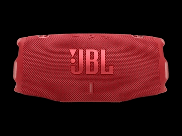 A JBL Charge 6 stabil talapzattal és feltűnő márkajelzéssel rendelkezik az elején. (Kép forrása: JBL)
