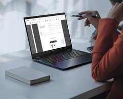 Az Acer Swift Spin 14 AI egy 120 Hz-es IPS panelt szerel egy átalakítható zsanérra.