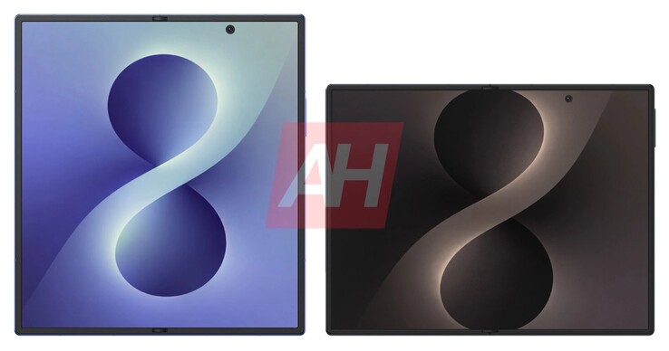 A Samsung Galaxy Z Fold8 Ultra (balra) magasabb, de keskenyebb, mint a Galaxy Z Fold8 Wide (jobbra).