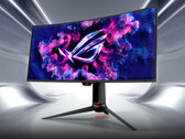 Az Asus legújabb 34 hüvelykes QD-OLED játékmonitora 1440p felbontást, 360 Hz-es frissítési frekvenciát és akár 1300 nits csúcsfényerőt kínál. (Kép forrása: Asus)