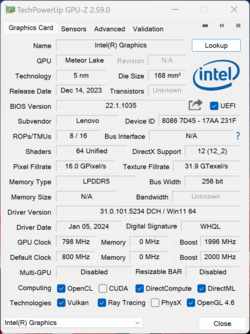 GPU-Z Intel grafika